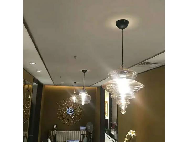 SANDYHA nordique créatif verre pendentif LED lumière Art moderne abat-jour pour salon Table à manger éclairage décoration blanc chaud