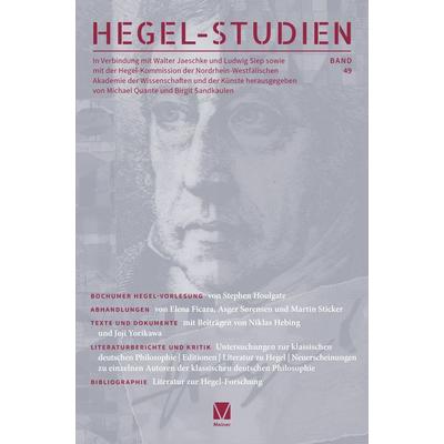 Hegel-Studien Band 49, Taschenbuch von , Meiner, F, 978-3-7873-4791-9