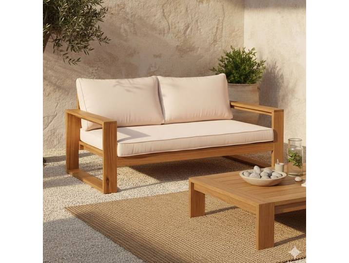 OUTLIV. Santa Cruz Gartenloungesofa Akazie/Polyester