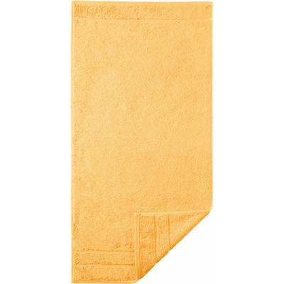 Badetuch EGERIA "Prestige", gelb, B:75cm L:160cm, Walkfrottee, Obermaterial: 100% Baumwolle, Handtücher, Badetuch, Uni Programm mit Streifenbordüre, SUPIMA Baumwolle