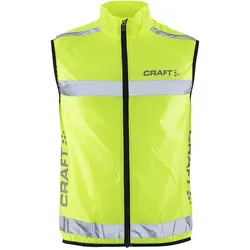 Craft, Unisex, Laufjacke, Visibility Vest Unisex (XL), Gelb, Silber, XL