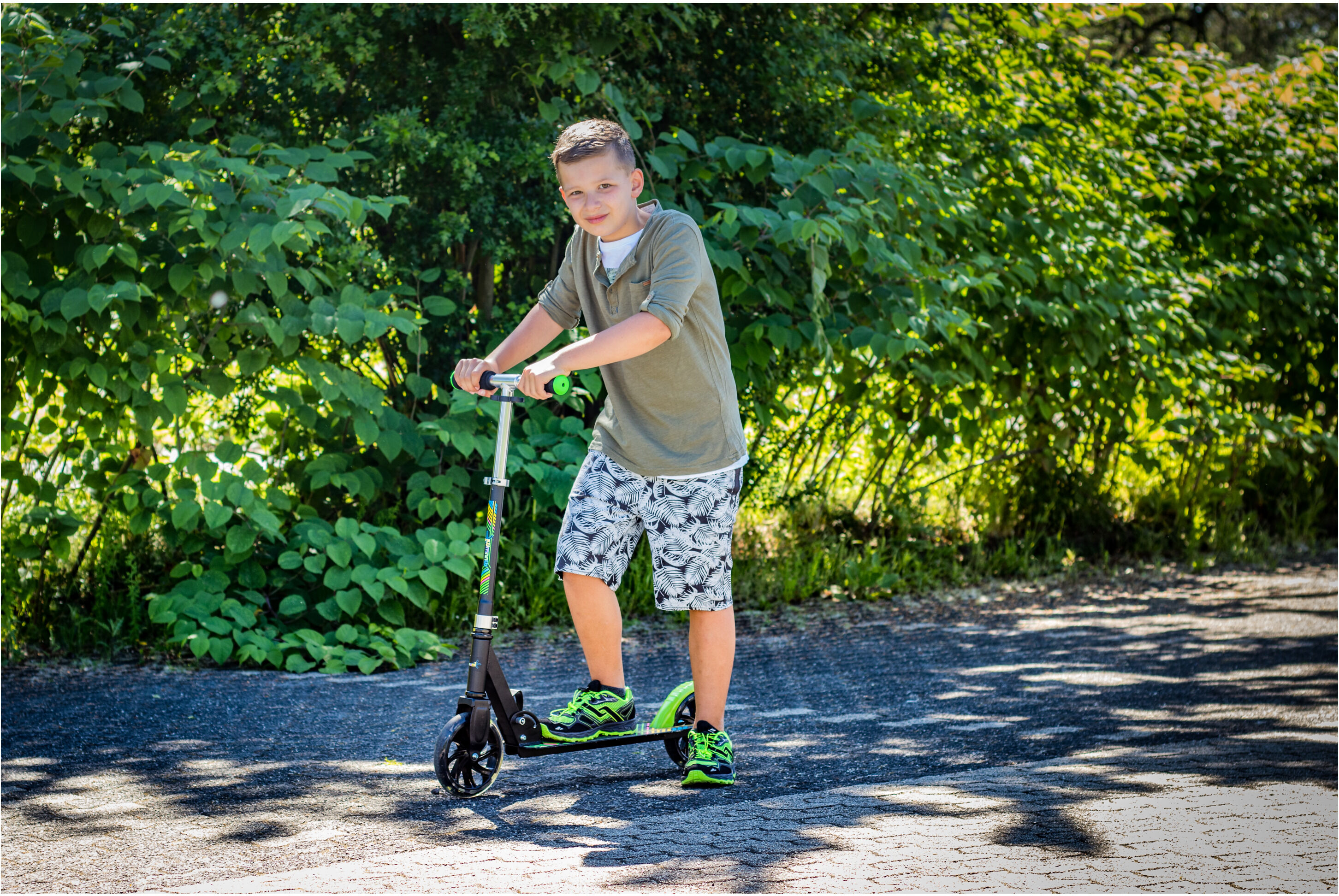 MUUWMI Aluminium Scooter 180 mm, klappbar