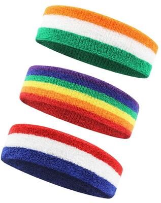 Uplift Picks AOLIKES 3 Pack Moisture Wicking Sports Headbands j 3 Pcs