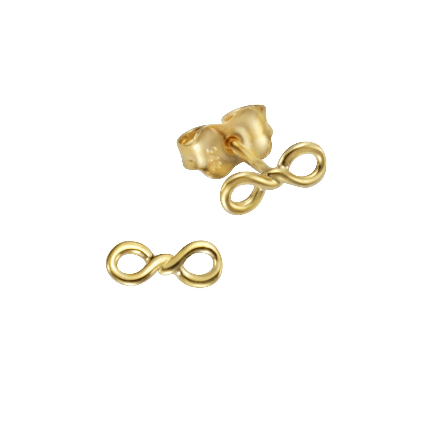 Celesta Gold Ohrstecker 375 Gelbgold Infinity Zeichen