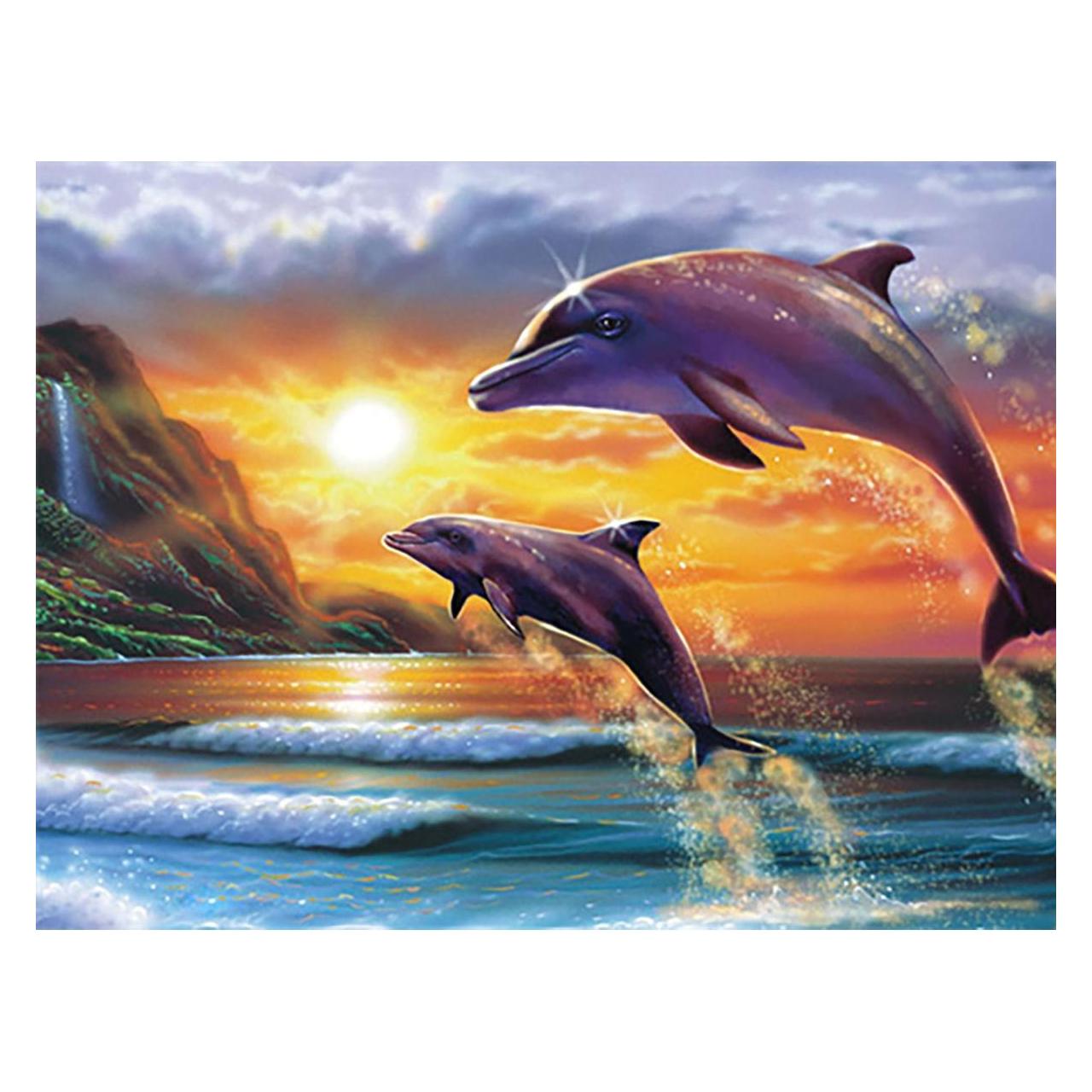 Pracht Diamond Painting 6037-40551 Delfine 25 x 35 cm (6037-40551)