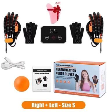 Inspired Finds Automatic Rehabilitation Robot Gloves Stroke Recovery Hand Therapy & Finger Training Device For Hemiplegia Patients left Right Upgrade size Xxl