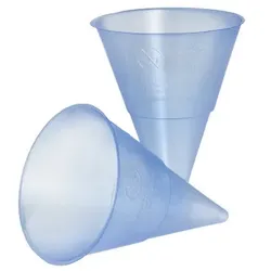 10000x Spitzbecher 115 ml aus blauem Kunststoff `Blue Cone`