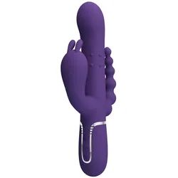 Pretty Love, Vibrator, Cammy Triple Vibrator Multifunktion 4 In 1 Lila