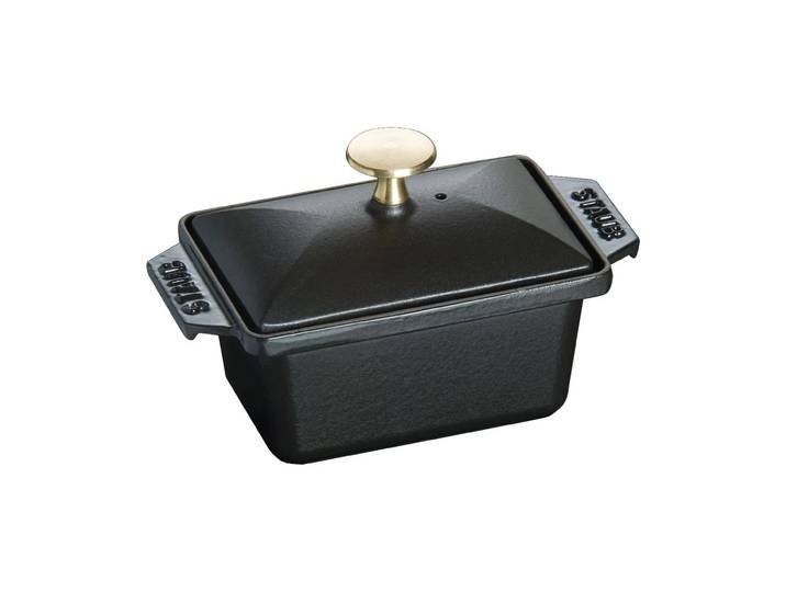 STAUB Terrine Staub plat à gratin fonte noir 15x11 cm
