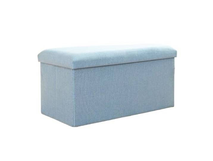 Zf9tBw5sH Bettbank Rechteckiger Einstiegs-Schuhwechselhocker, Haushaltsaufbewahrungshocker Sitzbank(Light Blue,Groß)