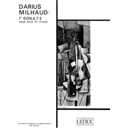 Sonate no.1 pour alto et piano, Fachbücher von Darius Milhaud