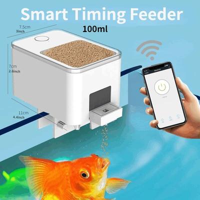 Pet Hub LED Aquarium Fish Tank 500ml Automatic Fish Feeder With Timer 2