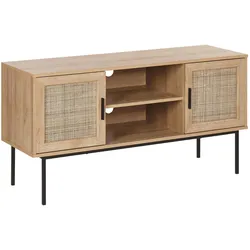 TV-MÖBEL Hellbraun, Schwarz PASCO 39/120/63 cm