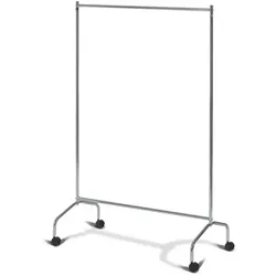 mobiler Garderobenständer Amanda, max. 100 kg Kleiderständer mit 4 Lenkrollen, Maße: 1050x530x1580 mm