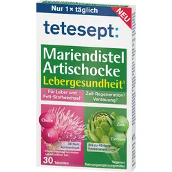 Tetesept Mariendistel Artischocke 30 ST