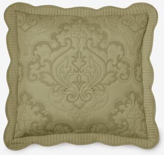 Amelia Euro Sham by BrylaneHome in Sage (Size EURO)