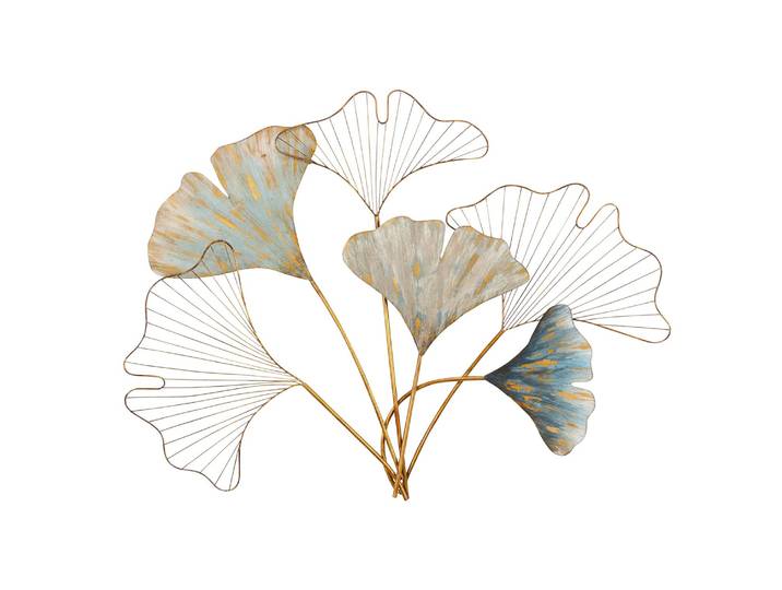 home24 Muurdecoratie Ugine gelakt ijzer goud 91 x 72 x 4cm