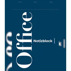 Calligraphe 10x Notizblock Office A4, 50 Blatt blanko 70g, blauer Deckel - 18354SC
