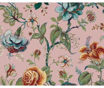 NextWall Sanibel Floral Trail Peel and Stick Wallpaper
