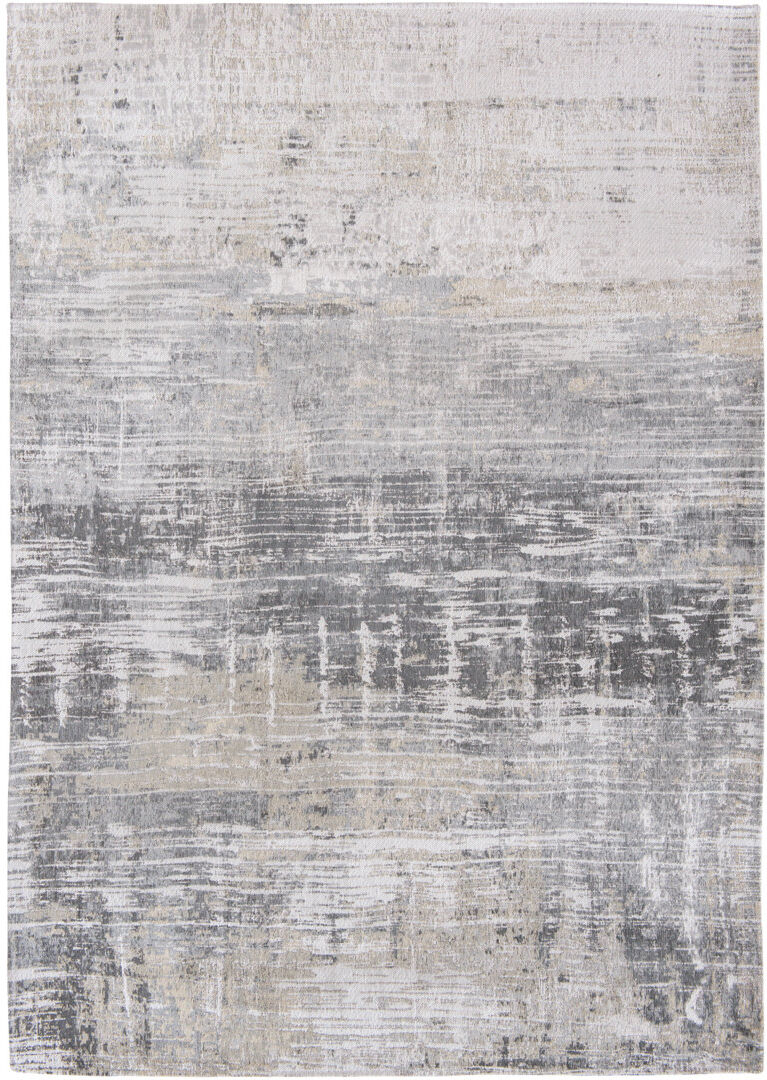 Louis de Poortere Atlantic Streaks Abstract Area Rug Gray Rectangle 80 x 150cm