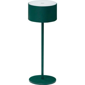Müller-Licht Tischlampe Flora, grün, LED, warmweiß, für außen (IP44), mit Touchdimmer, mit Akku
