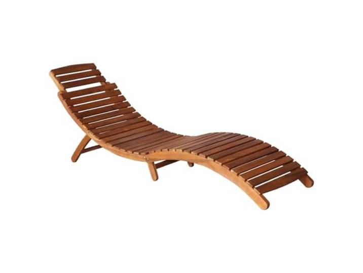 Set mit 2 Liegestühlen aus massivem Akazienholz, mit Tisch und Kissen Wasserfestes Holz, zusammenklappbar, platzsparend, inklusive Dekokissen, praktischer Beistelltisch, Belastung 110 kg