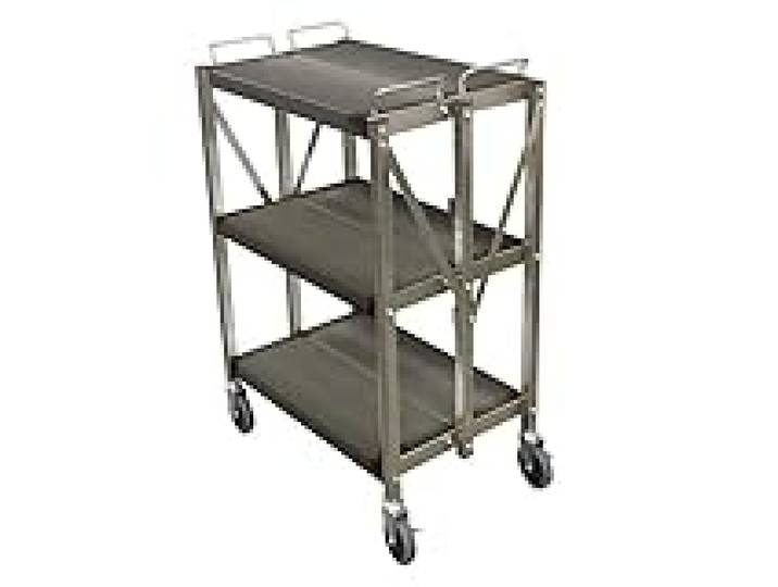 DESSERTE INOX Pliable 3 NIVEAUX-L2G