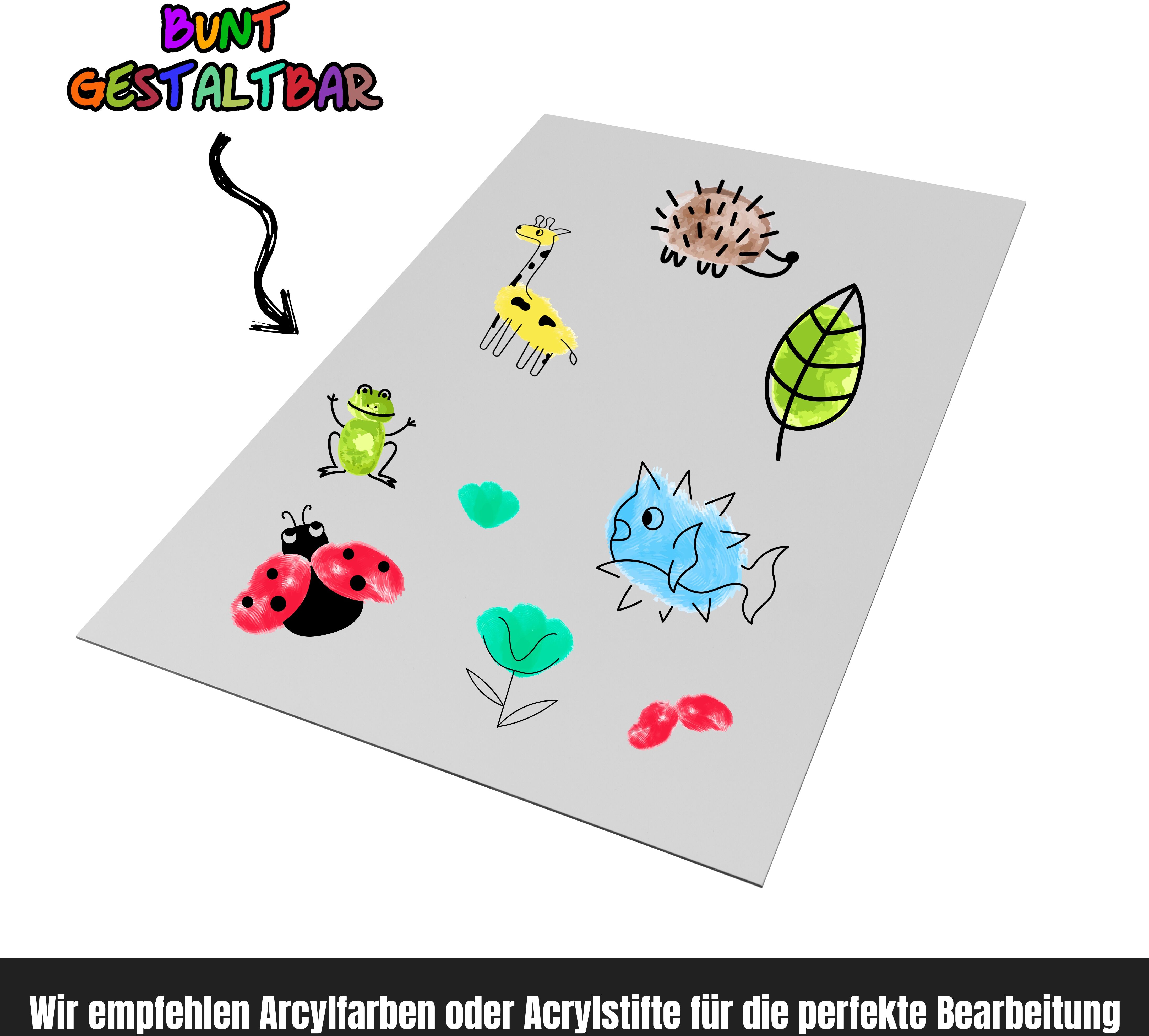 Bild QUEENCE "Dein individuelles Kunstwerk", weiss (farbe bild(er): weiß), B:60cm H:40cm T:0,4cm, Alu Dibond, Bilder, Bild, DIY Wandbild aus Dibond farbe bild(er): weiß B/H/T: 60cm x 40cm x 0,4cm, Abstrakt Abstrakte Formen Gemälde Kunst Hochformat,Querfor
