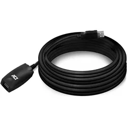 ACT AC6005 USB Kabel 5 m 2.0 USB A Schwarz (5 m, USB 2.0), USB Kabel