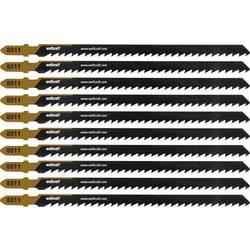 Wolfcraft 8011100 10 Stichsägeblätter Holz Schnell 100 mm 10 St.