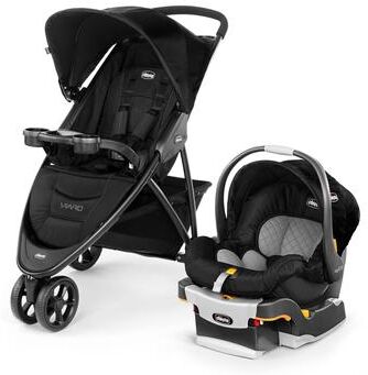 Chicco Viaro Quick-Fold Travel System, Black