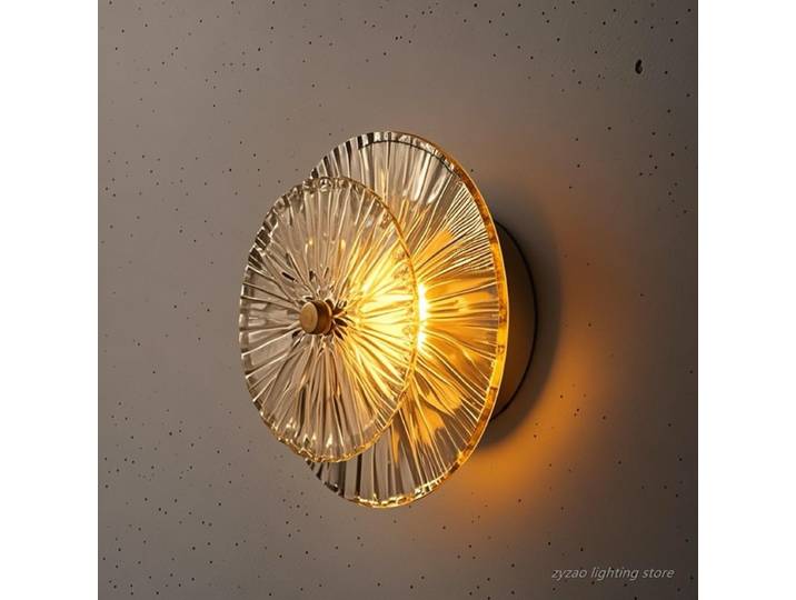 Post-moderne décor à la maison salon fond applique chambre chevet luminaires luxe verre couloir allée appliques