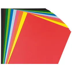 Tonzeichenpapier, bunt, 21 x 29,7 cm, 50 Blatt