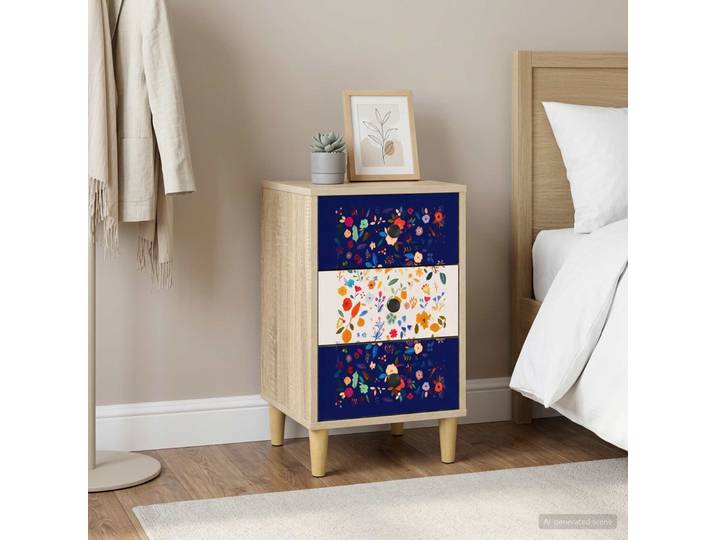 vidaXL Nachttisch MAINZ Sonoma-Eiche 36 x 33 x 60 cm Holzwerkstoff