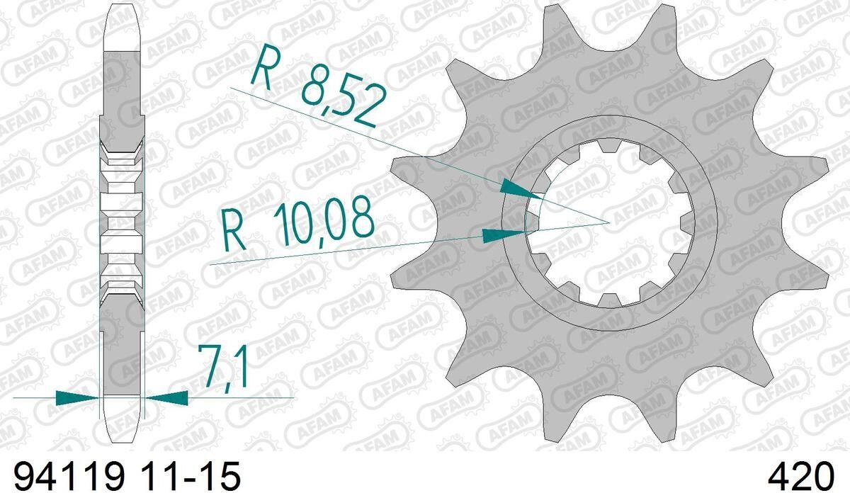 AFAM 94119-13 Chain Pinion