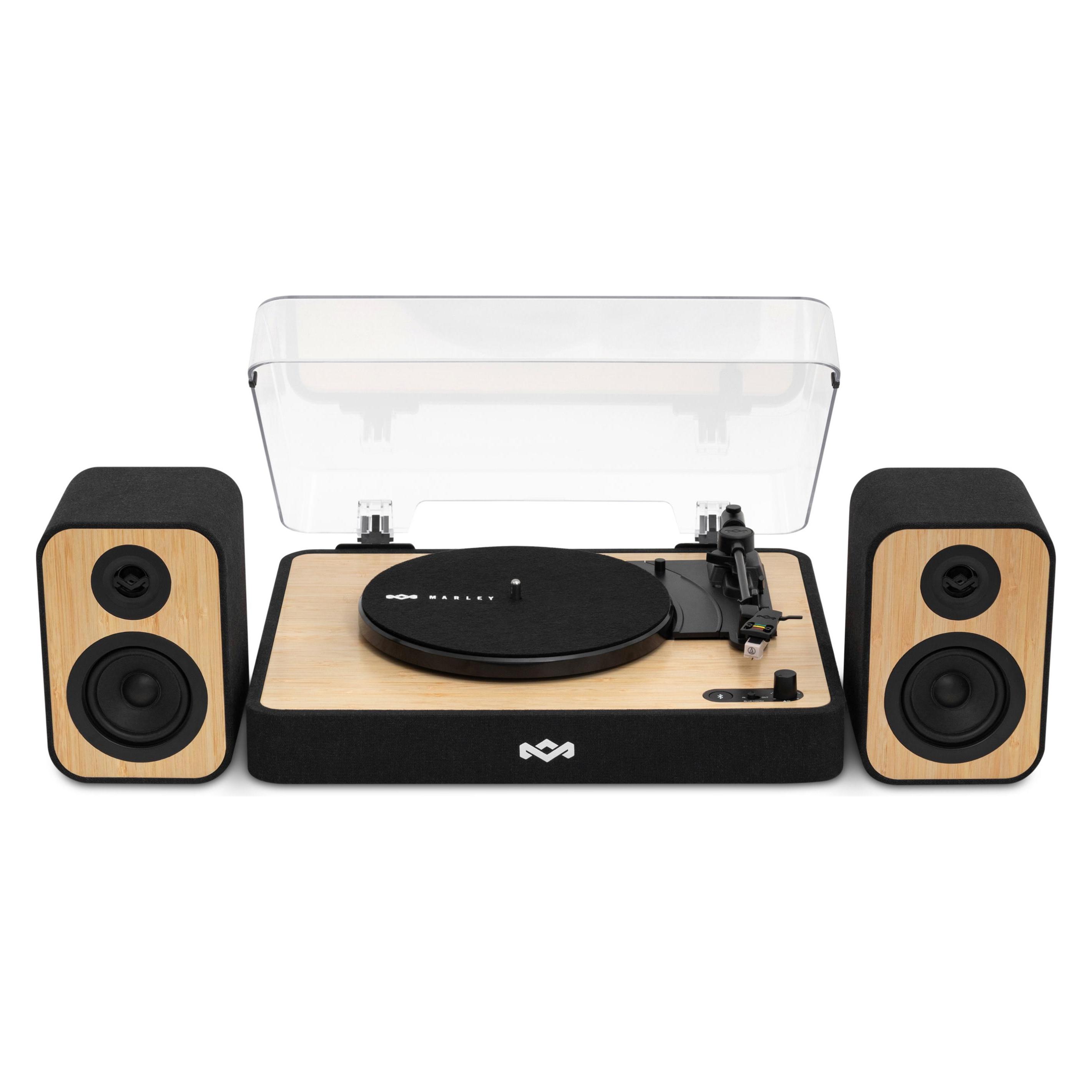 House of Marley Revolution Turntable + Lautsprecher (Vollautomatisch) (EM-JT304-SB)
