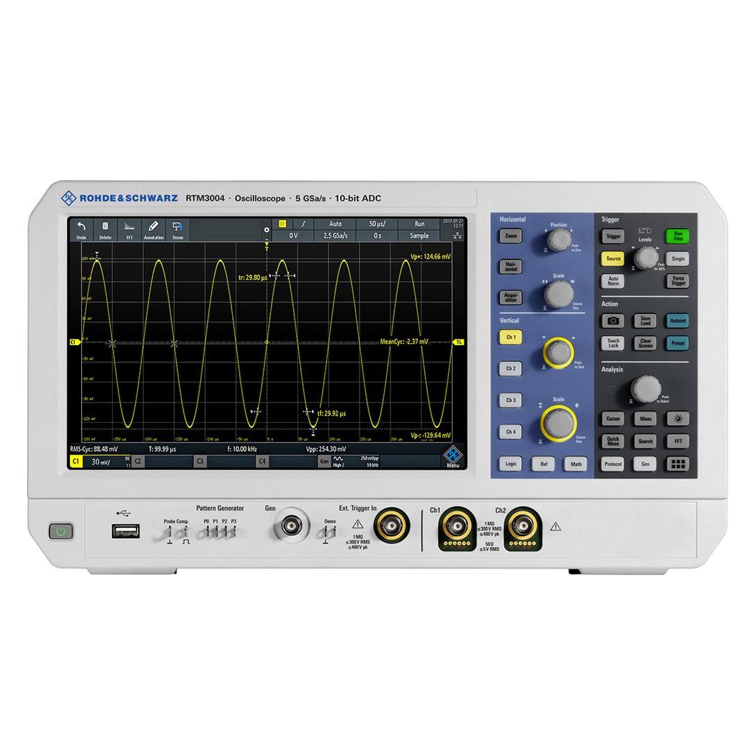 Rohde & Schwarz RTM3002 Mixed-Signal Tisch Oszilloskop 2-Kanal Analog / 16 Digital 200MHz CAN, IIC (Oszilloskop) (RTM3K-22M)