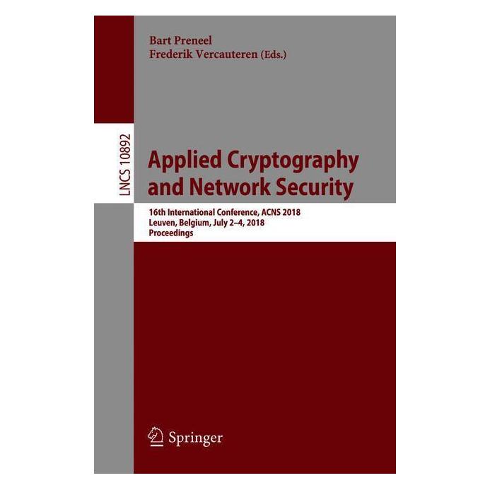 Springer Applied Cryptography and Network Security (Englisch, Softcover, Bart Preneel, Frederik Vercauteren) (16709585)