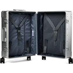 Aleon Traveler Domestic 4-Rollen Kabinentrolley 55 cm, Koffer, Silber
