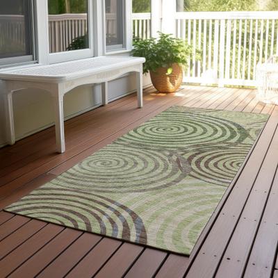 Addison Rugs Machine Washable Indoor/ Outdoor Contemporary Swirls Chantille Rug