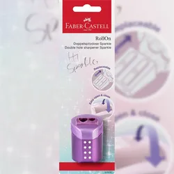 Faber Castell Doppelspitzdose konisch Sparkle RollOn sort BK