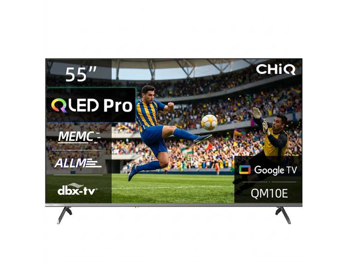 CHiQ Téléviseur QLED Pro U55QM10E - 55 pouces - 4K UHD - Google TV