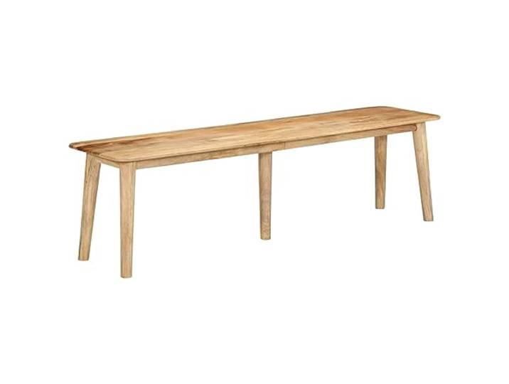 Makastle Sitzbank 160x40x45 cm Massives Mangoholz Braun
