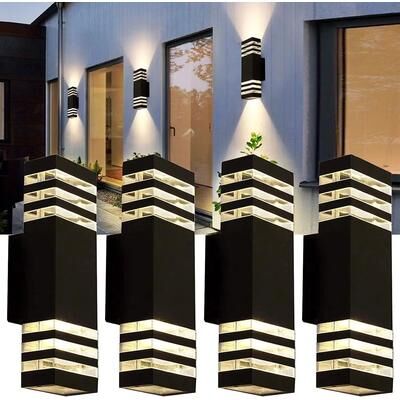 Inspire Curations WeatherGuard E27 Waterproof Outdoor Wall Light Fixture cuboid Bilayer No Light Bulb