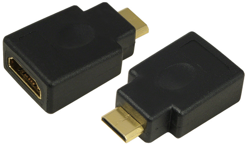 LogiLink HDMI naar Mini HDMI adapter, 4K, 30 Hz, zwart