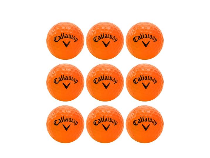 Callaway Übungsball Soft Flight mit HEX 9er Set orange