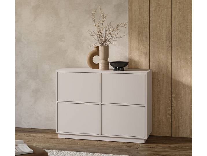 Kommode 111 x 83 x 42cm Beige/Kaschmir