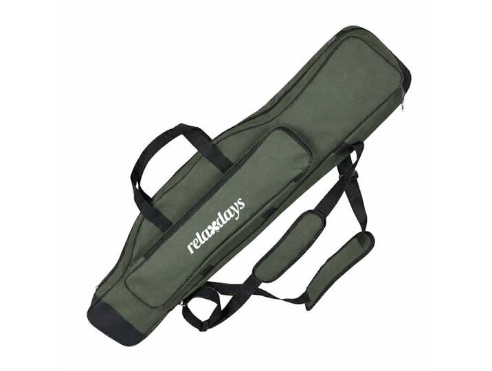 Relaxdays Große Angeltasche Rutentasche 5 Fächer