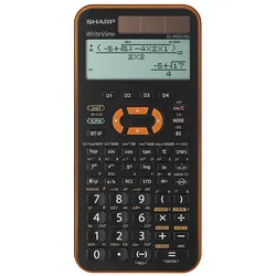 Sharp Wissenschaftlicher Taschenrechner EL-W531XG schwarz/orange