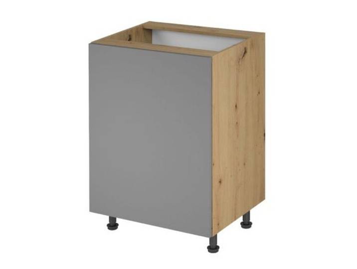 Xlmoebel Unterschrank XLMOEBEL Küchenschrank in Grau mit verstellbaren Füßen (1-St., Küchenschrank) Made in Europa